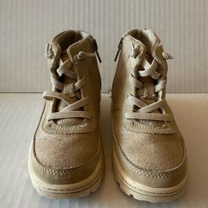 Kids Neutral Tan High-Top Casual Shoes